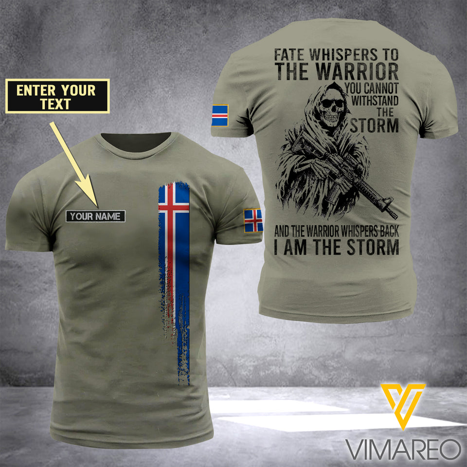 Customized Iceland Soldier 3D Printed Storm Shirt EZA134