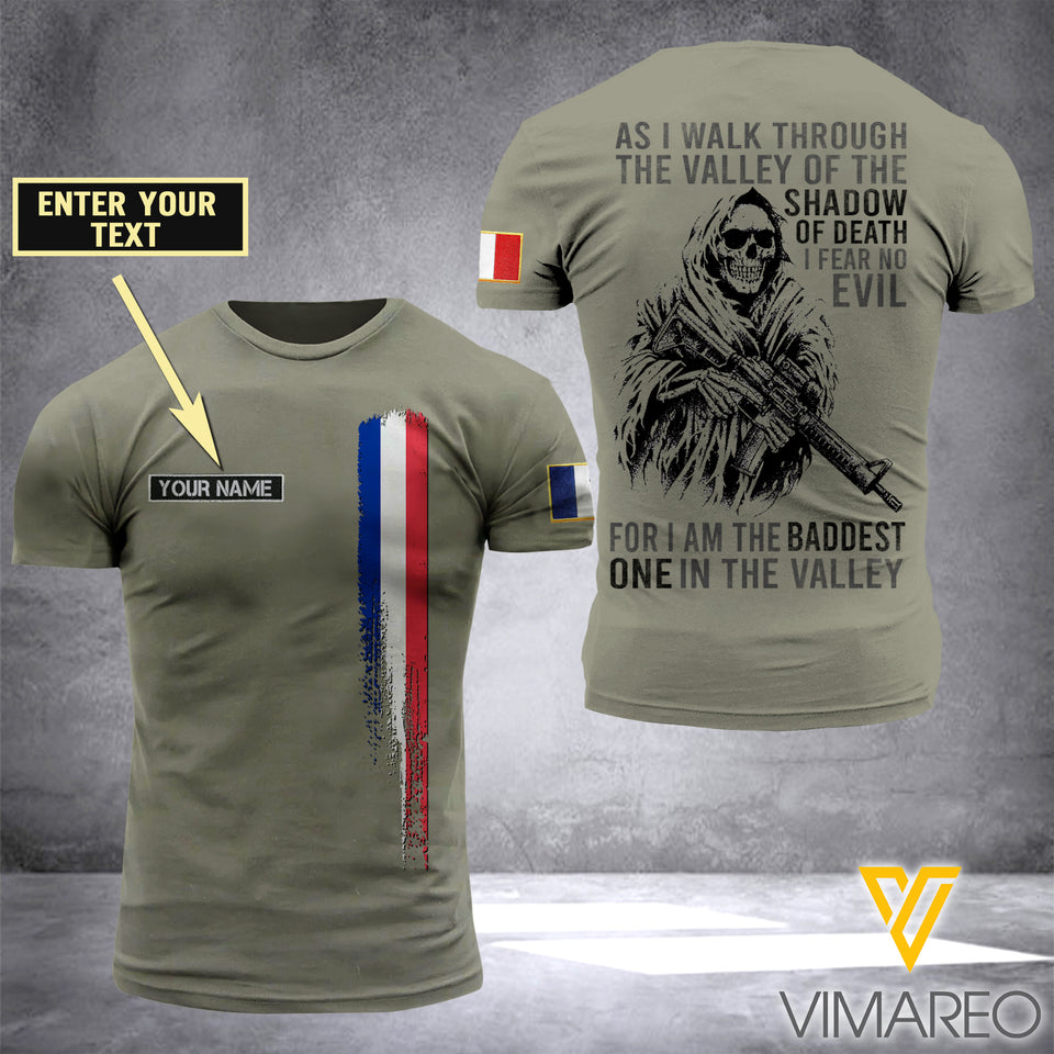 Customized French Soldier 3D Printed Shirt ZD020421