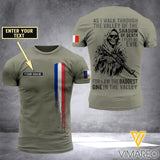 Customized French Soldier 3D Printed Shirt ZD020421