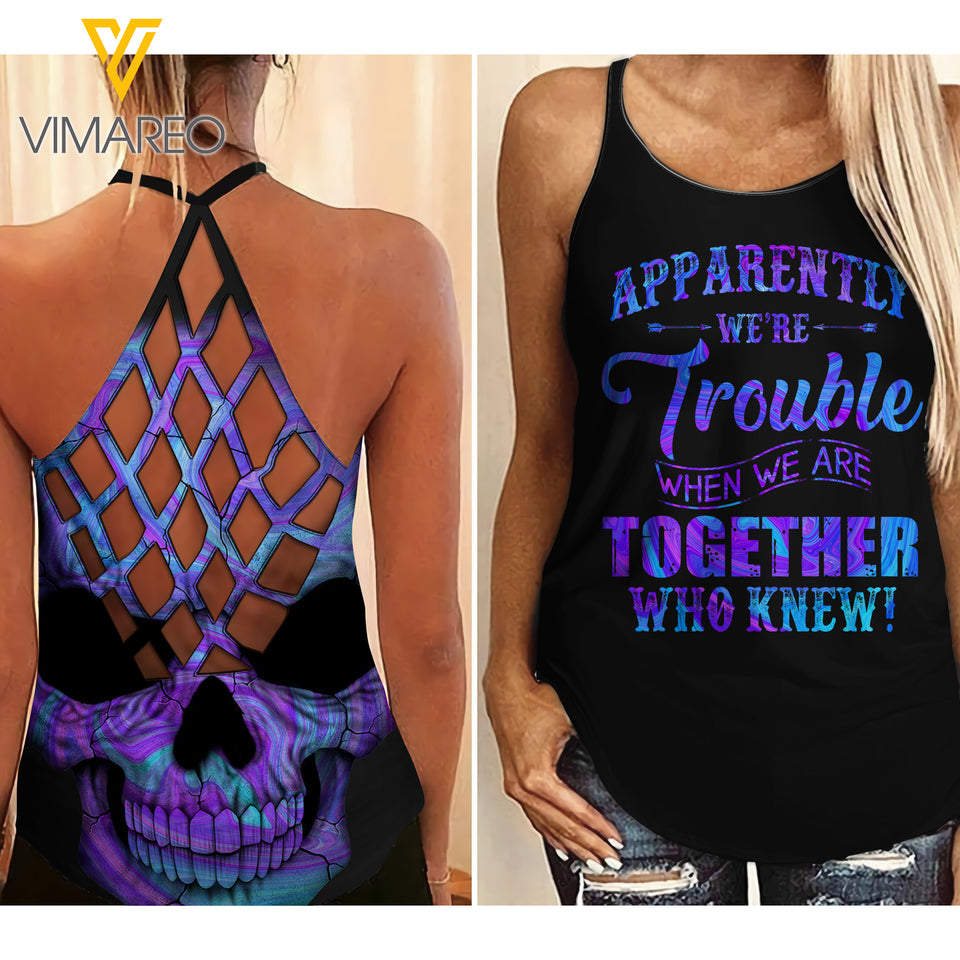 Bestie Criss-Cross Open Back Camisole Tank Top TXSWH13